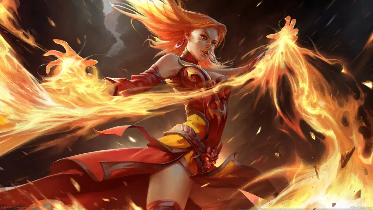 DOTA2烈焰女性英雄